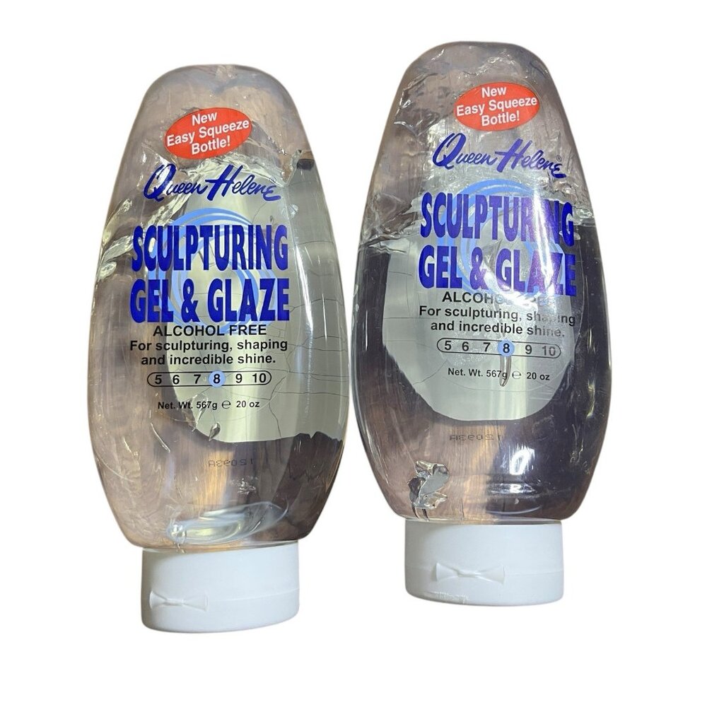 2X Queen Helene Sculpturing  Gel &  Glaze Alcohol 20 Oz Level 8, New